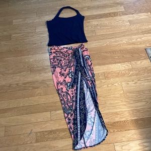 Venus Wrap Skirt and Halter Top